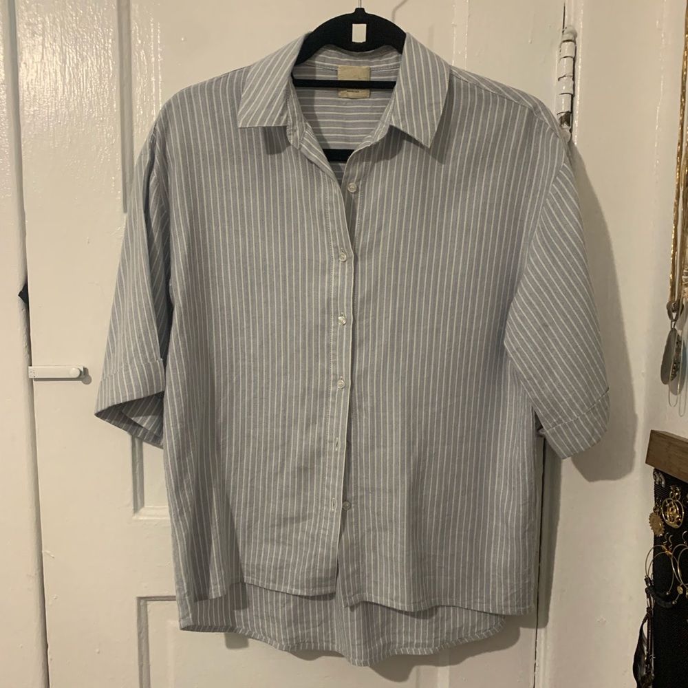 Baldwin Blue & White Striped Blouse